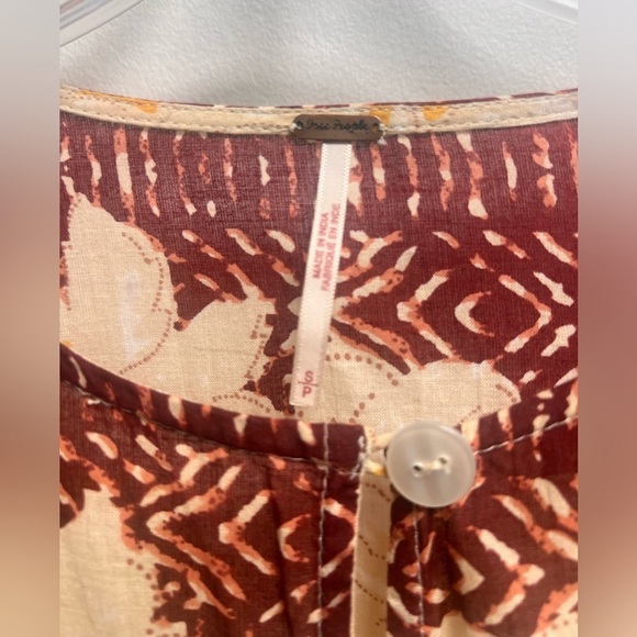 FREE PEOPLE Womens Gotta Have You Boho Oversized Multicolor Tunic size Small - Picture 7 of 8